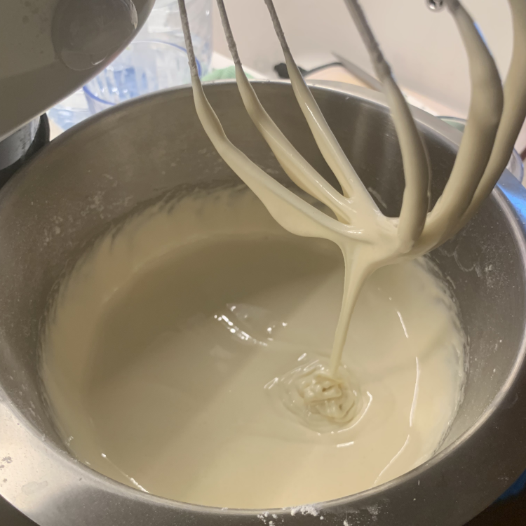 The batter mixted together